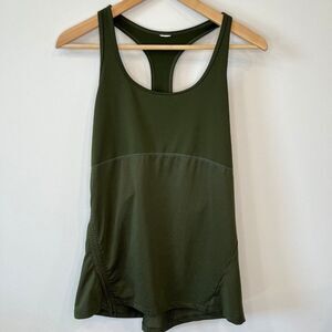 Fabletics Women's Athletic Tank Top Racerback Olive Green Workout Fitness - Sz.M